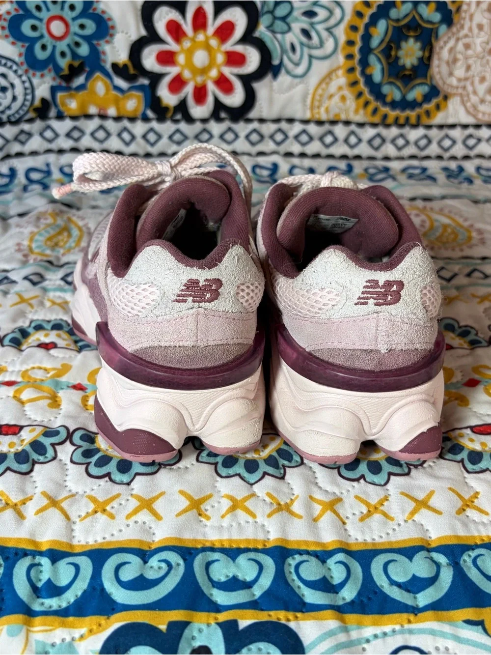 New Balance Kids Light Pink and Rose Sneakers
